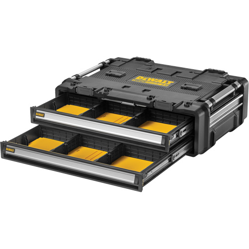 TOUGHSYSTEM&reg; 2.0 DXL 2 Drawers Unit, 30" x 21-13/20" x 10", Black/Yellow Kelford