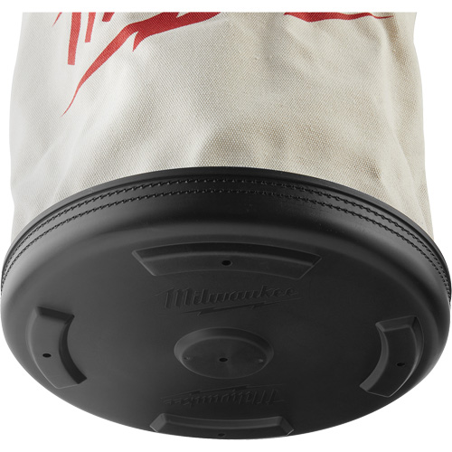 Utility Bucket Bag, 11-81/100" L x 11-81/100" W x 14-57/100" H, Polyester, White Kelford