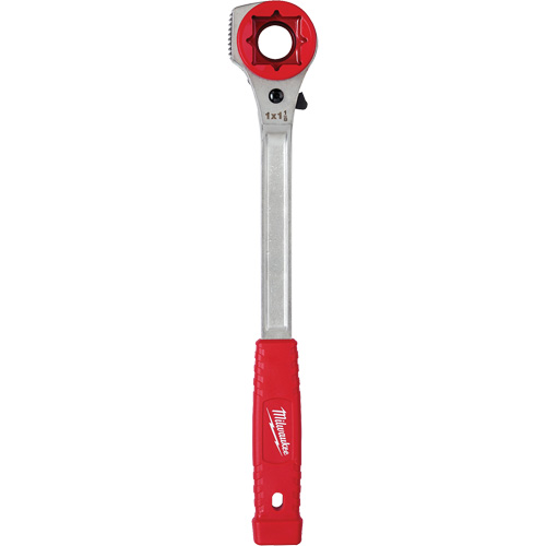 Lineman's High-Leverage Ratcheting Wrench with Milled Strike Face, 3/4"/1"/1-1/8" Drive, Ergonomic Handle Kelford