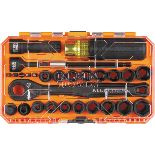 Jeu de douilles &agrave; chocs ouvertes essentielles KNECT, 28 Mcx, Chocs, Prise de 3/8" Kelford