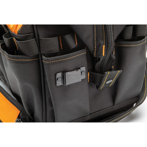 Sac &agrave; outils de 20" pour les professionnels, Nylon, 33 pochettes, Noir/Orange Kelford