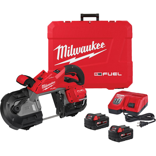 Ensemble de scie &agrave; ruban &agrave; g&acirc;chette double &agrave; coupe profonde M18 Fuel, 18 V, 5" Capacit&eacute; Kelford