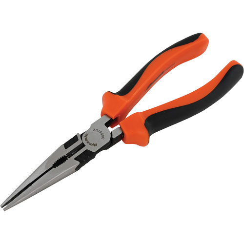 Long Nose Pliers with Comfort Handles, 8" L Kelford