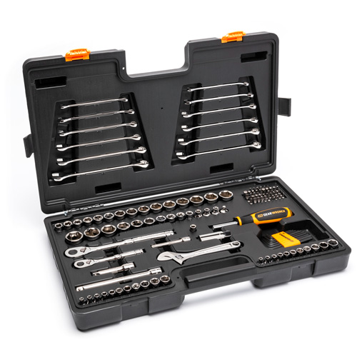 Jeu doutils de qualit&eacute; professionnelle &agrave; 72 dents, 6 pans et &agrave; prise 3/8" et 1/4" Kelford
