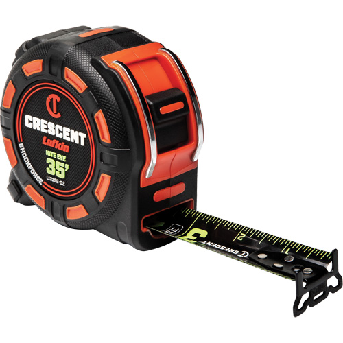 Ruban &agrave; mesurer Shockforce NITE EYE, 1-1/4" x 35', Marques de goujon SAE Kelford