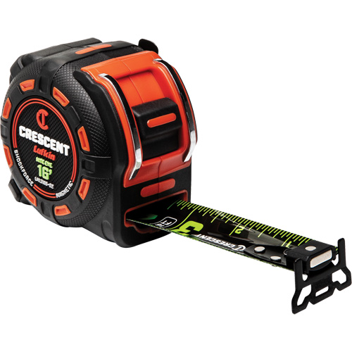 Shockforce NITE EYE Magnetic Tape Measure, 1-1/4" x 16', SAE Graduations Kelford