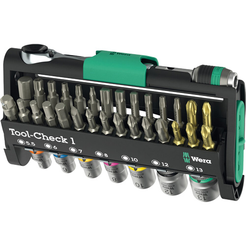 Tool-Check 1 Tool Kit, 38 Pcs, 1/4" Drive Size Kelford