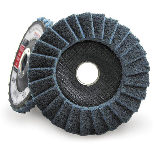 Disque &agrave; lamelles incurv&eacute; pour traitement de surface POWERBLEND SCD, 4-1/2" x 7/8", Type 29, Grain Fin Kelford