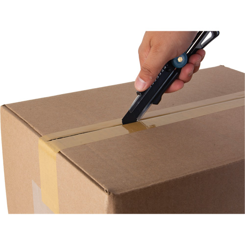 Couteau professionnel de 18 mm avec verrouillage &agrave; cliquet, Acier inoxydable, Robuste, Prise en Plastique Kelford