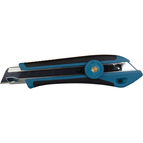 Couteau professionnel de 18 mm, Acier inoxydable, Robuste, Prise en Caoutchouc Kelford