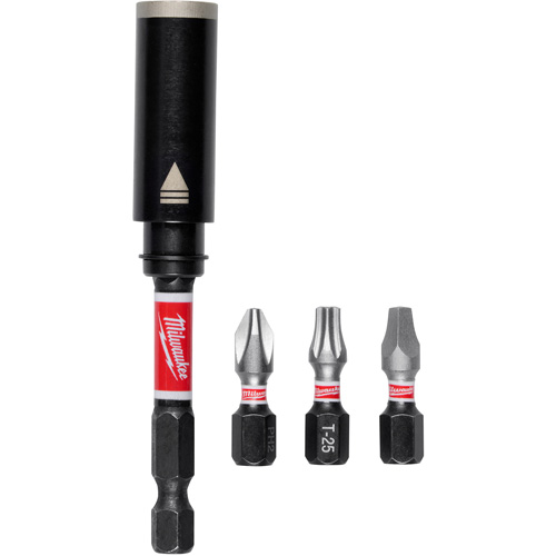 SHOCKWAVE Impact Duty 3in. Screw-Holding Bit Holder & Insert Bit Set  Kelford