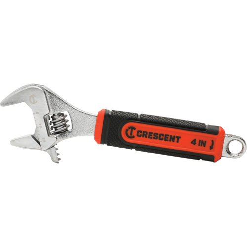 Cl&eacute; ajustable avec m&acirc;choire &agrave; ajustement rapide Quick-Fit, 4" lo, la max. 9/16"/14 mm, Chrome Kelford