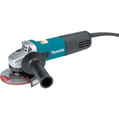 Angle Grinder with AC/DC Thumb Switch, 4-1/2", 120 V, 7.5 A, 11000 RPM Kelford
