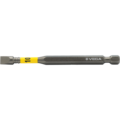 Impactech&reg; Power Bit, Slot, 10F-12R Tip, 1/4" Drive Size, 3-1/2" Length Kelford