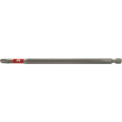 Impactech&reg; Power Bit, Phillips, #3 Tip, 1/4" Drive Size, 6" Length Kelford