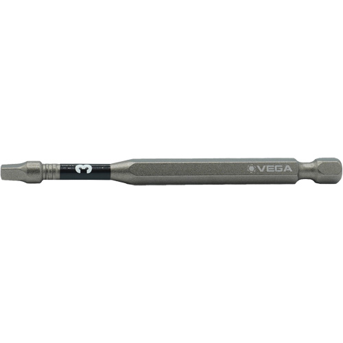 Embout pour outils &eacute;lectriques Impactech, Carr&eacute;e, Embout #3, Prise 1/4", Longueur 6" Kelford