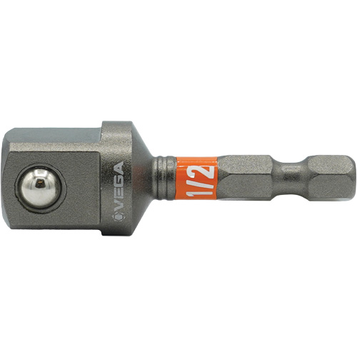 Impactech&reg; Impact Socket Adapter, 1/4" Drive Size, 1/2" Male Size, 2" L Kelford