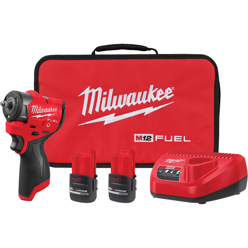 M12 FUEL Subcompact Impact Wrench with Friction Ring Kit, 12 V, 3/8" Socket Kelford