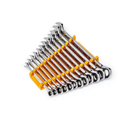 Jeu de cl&eacute;s &agrave; 12 pans et 90 dents, Combinaison &agrave; cliquet, 12 morceaux, M&eacute;trique Kelford