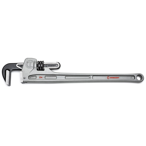 Pipe Wrench, 3-1/2" Jaw Capacity, 24" Long, Powder Coated Finish, Ergonomic Handle Kelford
