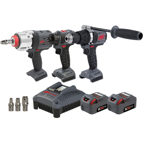 Screwdriver, Hammer Drill & Impact Driver Combo Tool Kit, Lithium-Ion, 20 V Kelford