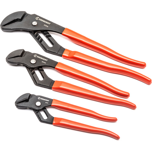 Straight Jaw Dipped Handle Tongue & Groove Plier Set, 3 Pieces Kelford