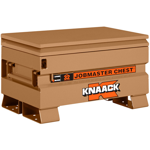 Model 32 Jobsite Chest with Padlock, 32" x 19" x 19", Steel, Tan Kelford
