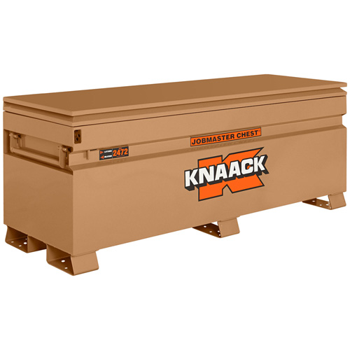 Model 2472 Jobsite Chest with Padlock, 72" x 24" x 28-1/4", Steel, Tan Kelford