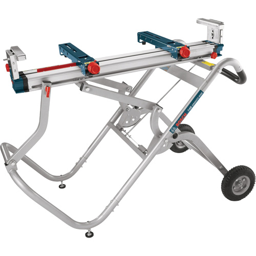 Support pour scie &agrave; onglets Gravity-Rise avec roues Kelford