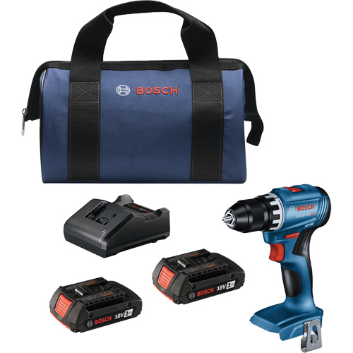 Trousse perceuse-visseuse compacte sans balais, Lithium-ion, 18 V, Mandrin 1/2", Couple 400 lb-po Kelford