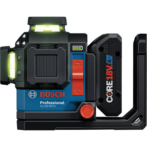 Laser dalignement/nivellement 360 connect&eacute; &agrave; faisceau vert &agrave; trois points Kelford