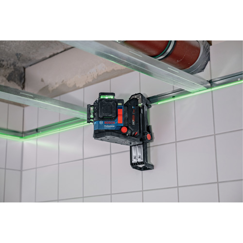 Laser dalignement/nivellement 360 connect&eacute; &agrave; faisceau vert &agrave; trois points Kelford