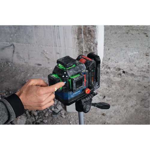 Laser dalignement/nivellement 360 connect&eacute; &agrave; faisceau vert &agrave; trois points Kelford