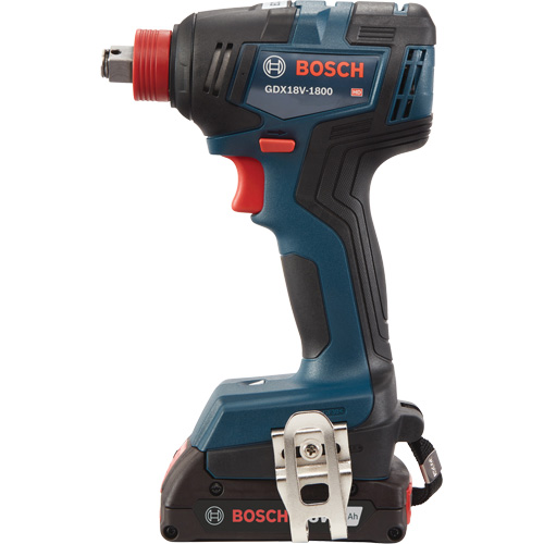 Ensemble visseuse/cl&eacute; &agrave; chocs 2-en-1 pour embouts et douilles, 1/2", 1800 lb-po Couple max., 18 V, Lithium-ion Kelford