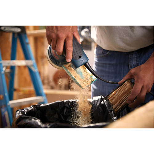 Palm Random Orbit Sander/Polisher, 5" Sand Paper, 2.5 A, 120 V Kelford