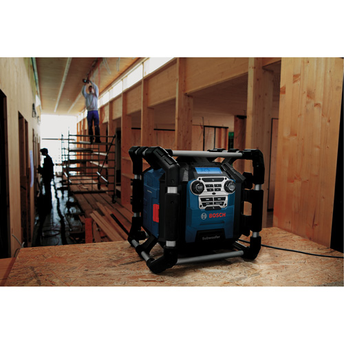 Radio de chantier avec Bluetooth 5.0 et station dalimentation, Lithium-ion, 18 V Kelford