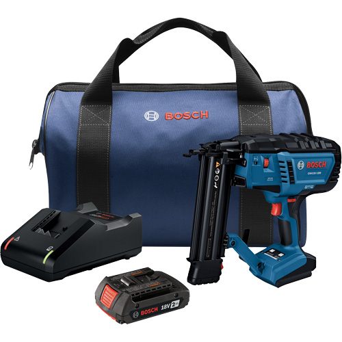 Brushless 18-Gauge Brad Nailer Kit with Standard Power Battery, 18 V, Lithium-Ion Kelford