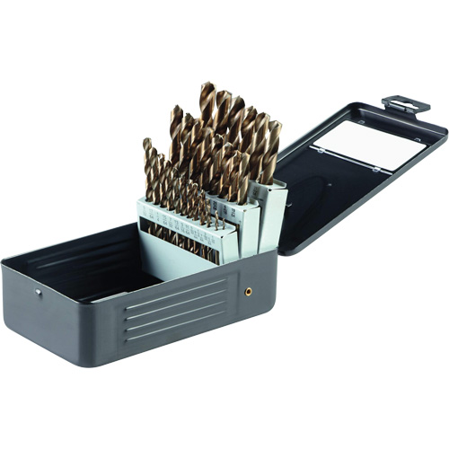 Gold Oxide Drill Bit Set, 29 Pieces, High Speed Steel Kelford