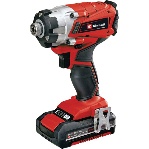 Cordless Impact Driver Kit, 1/4", 1240 in-lbs Max. Torque, 18 V, Lithium-Ion Kelford