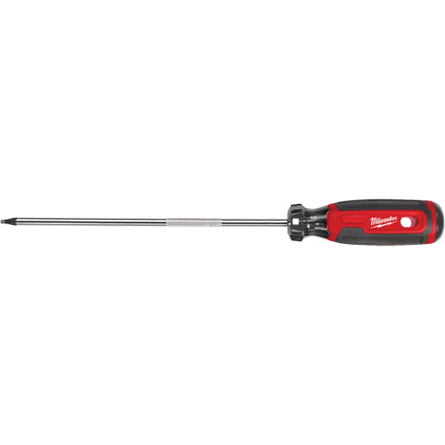 Square Screwdriver, #2 Tip, 12-7/10" L, Cushion Grip Handle Kelford