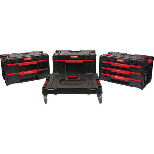 4-Piece Arx&reg; Dolly with Swivel Casters Set, 23-1/10" x 15" x 22-1/2", Black Kelford