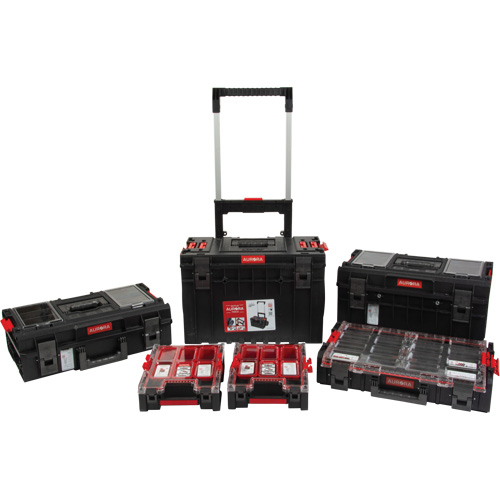 Jeu de base pour coffre &agrave; outils roulant Arx 5 mcx, 25-1/5" x 19" x 54-3/5", Noir Kelford