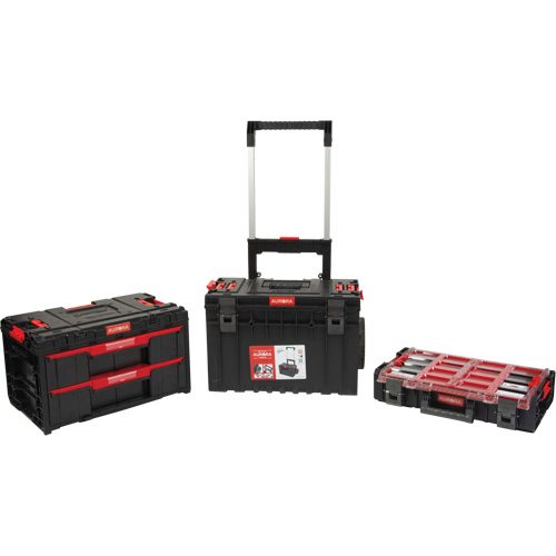 3-Piece Arx&reg; Rolling Toolbox Base Set, 25-1/5" x 19" x 42-2/5", Black Kelford
