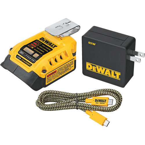 Trousse de recharge USB MAX*/FLEXVOLT 5 A, 20 V, Lithium-ion Kelford