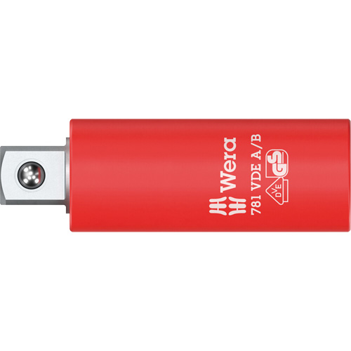 Adaptateur isol&eacute; VDE A/B, Prise 1/4", Douille 3/8", 2,78" lo, Sph&eacute;rique Kelford