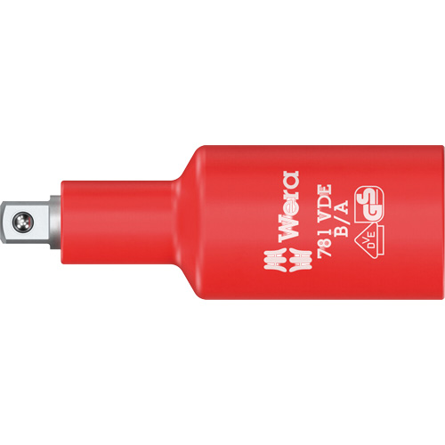 Adaptateur isol&eacute; VDE B/A, Prise 3/8", Douille 1/4", 2,59" lo, Sph&eacute;rique Kelford