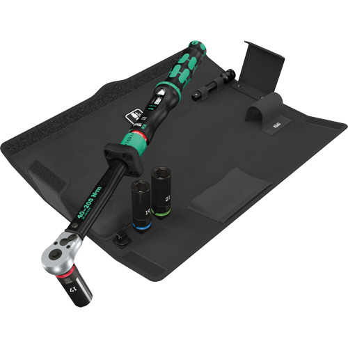 Ensemble cl&eacute; dynamom&eacute;trique Click-Torque Lock C 3 jeu 1 pour changement de roue, 6 Mcx, Prise de 1/2", Profond Kelford