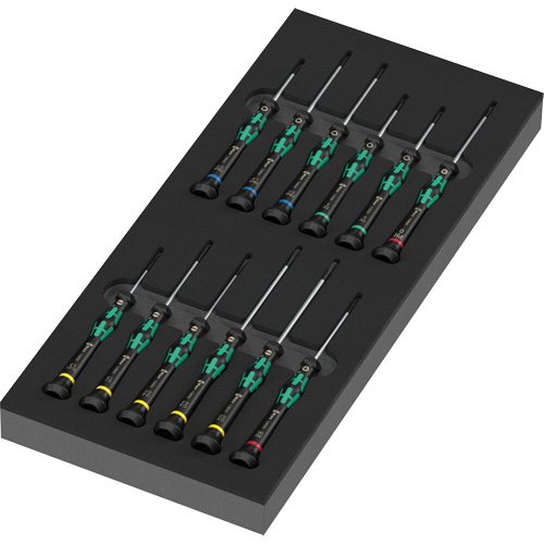 Foam Insert Kraftform Micro Screwdriver Set 2, 13 Pcs. Kelford