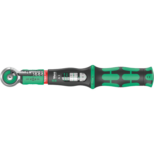 Cl&eacute; dynamom&eacute;trique Safe-Torque A 1, &agrave; cliquer, Entraînement 1/4" carr&eacute;, 2 - 9 lb-pi Kelford