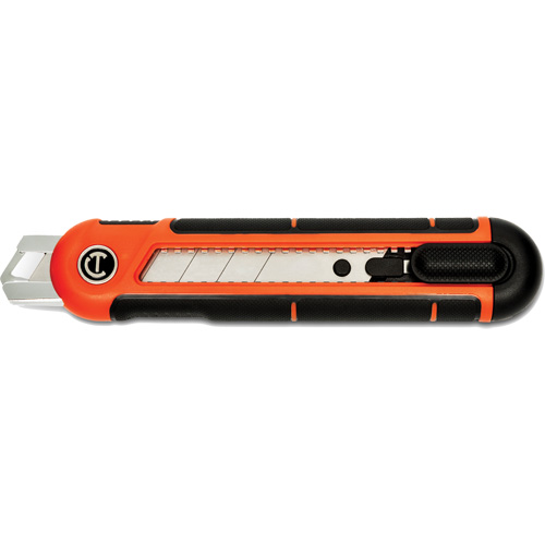 Couteau r&eacute;tractable &agrave; lame cassable de 25 mm, Acier, Prise en Plastique Kelford